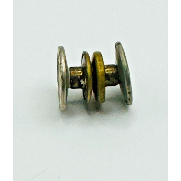 Mother of Pearl Octagon Snap Style Vintage Edwardian Cuff Links - Picture 4 of 8